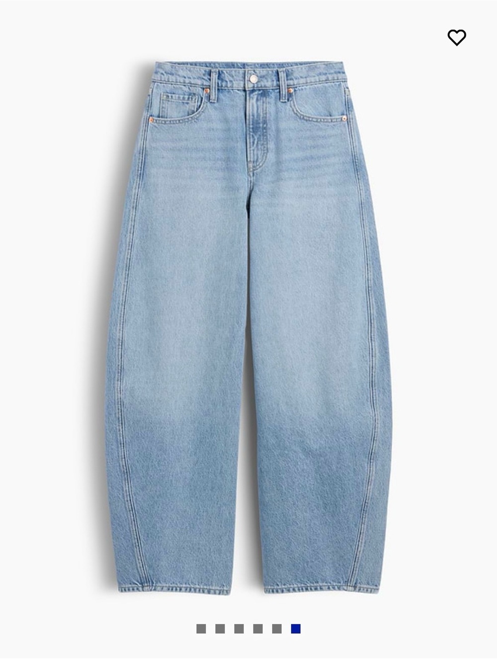 NWT GAP MID RISE BAGGY TAPER Light Wash Wide Leg Women’s Jeans